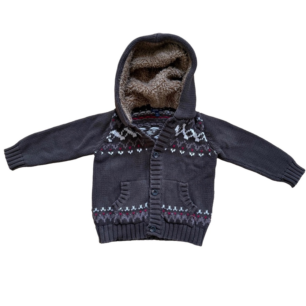 BabyGAP Brown Knit Cardigan